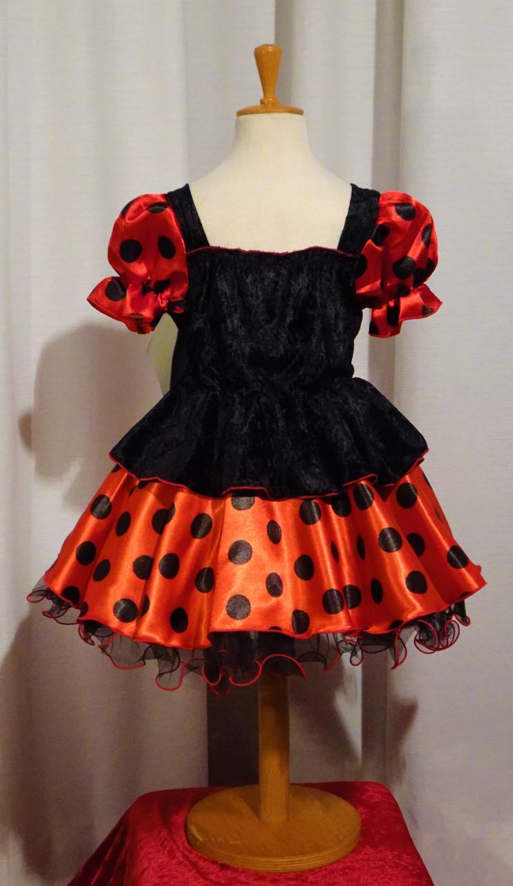 Nieuw Mt. 158-164 Lady Bug Lieveheersbeestje Jurk + Vleugels