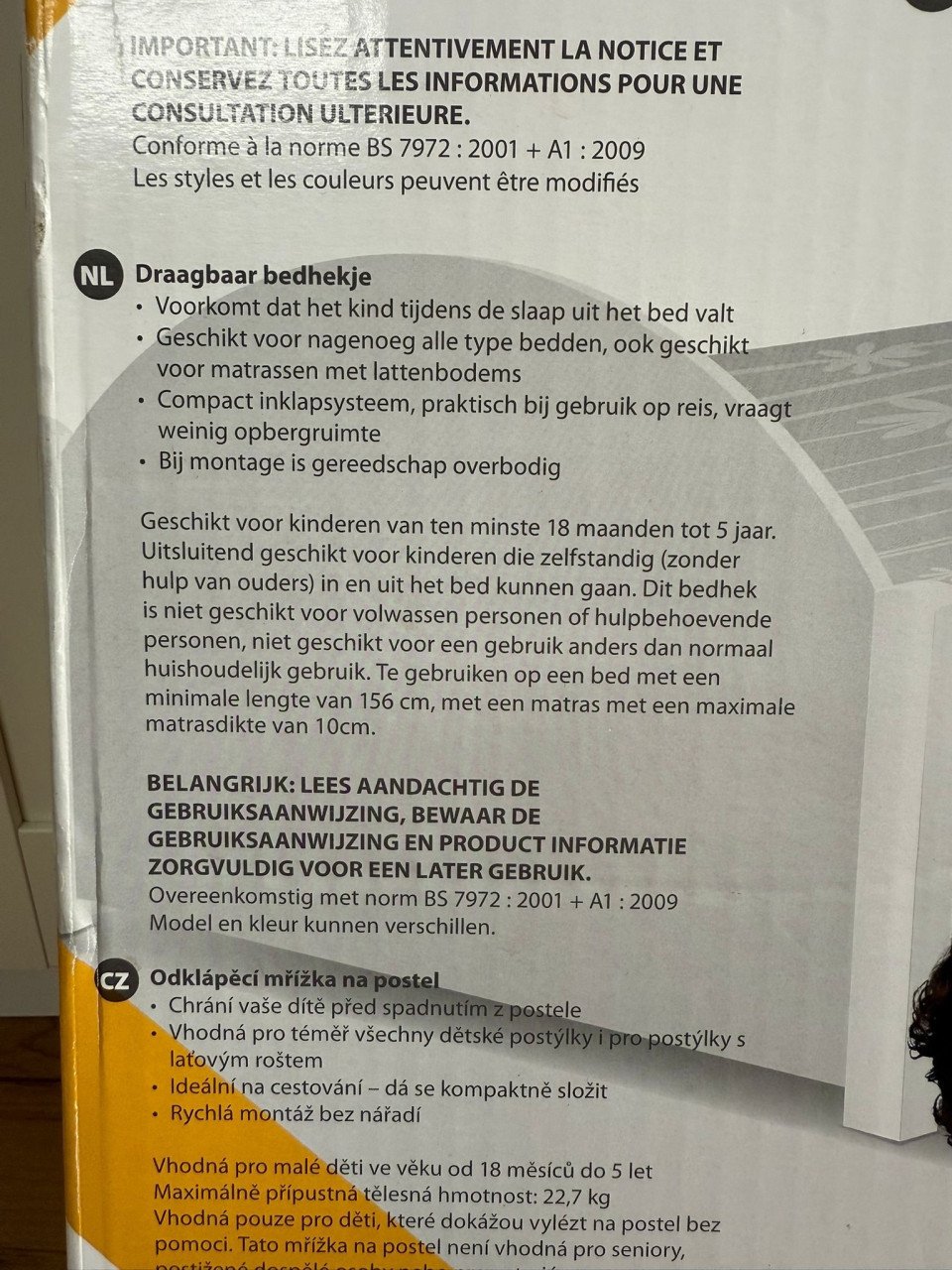 Veiligheidsrekje bedje