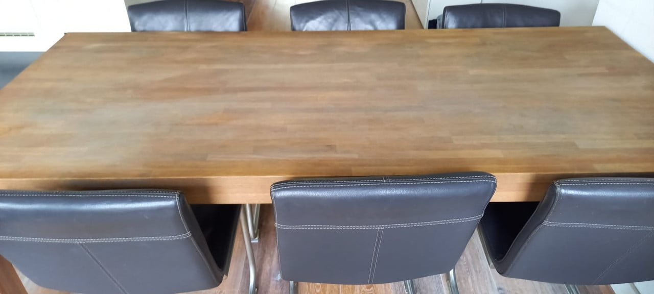Eiken eettafel 90*200 cm