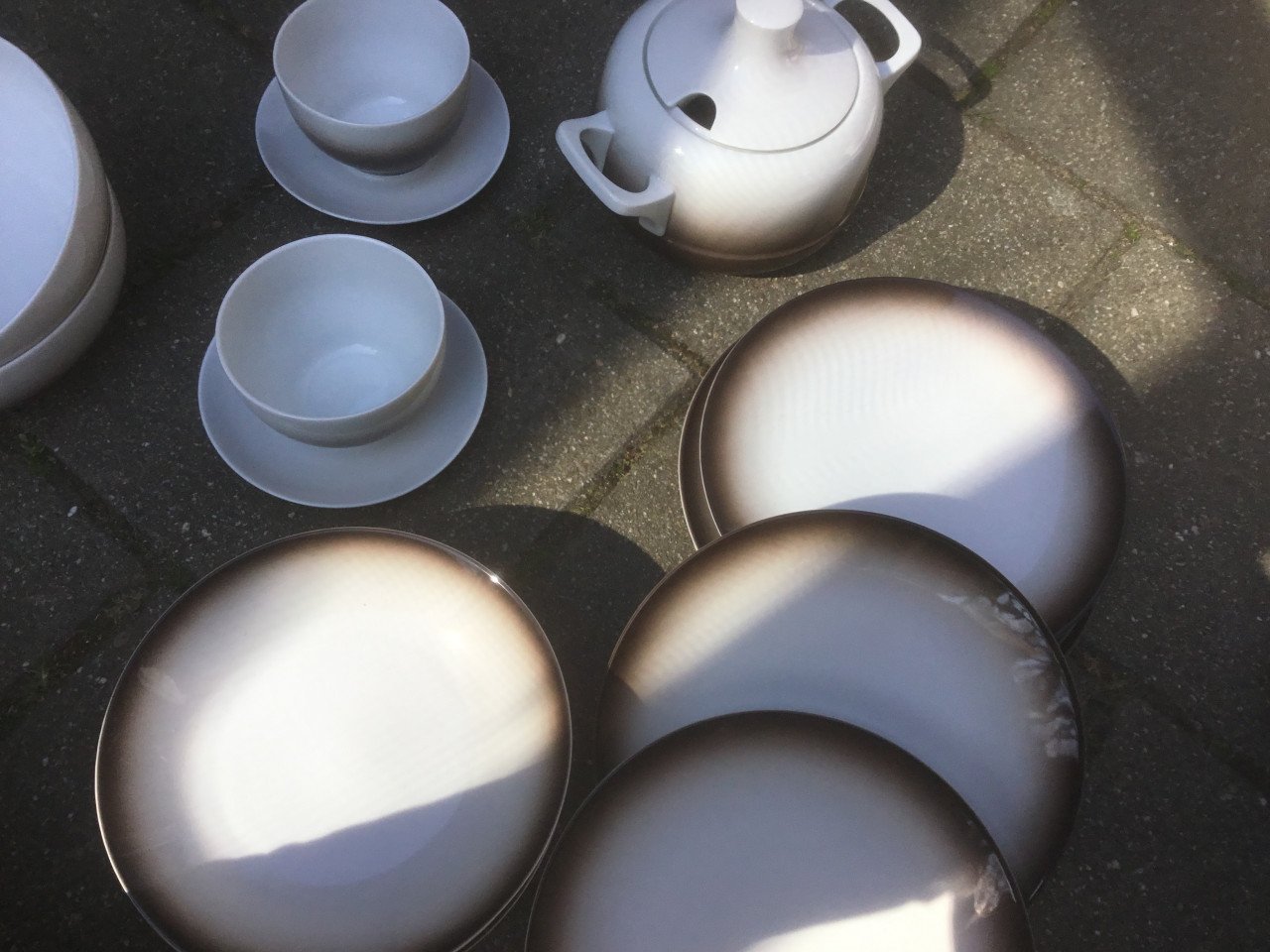 A gedeelte van een servies