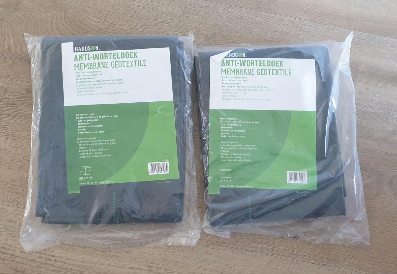 2x Anti-worteldoek / Membraan Geotextiel - Nieuw