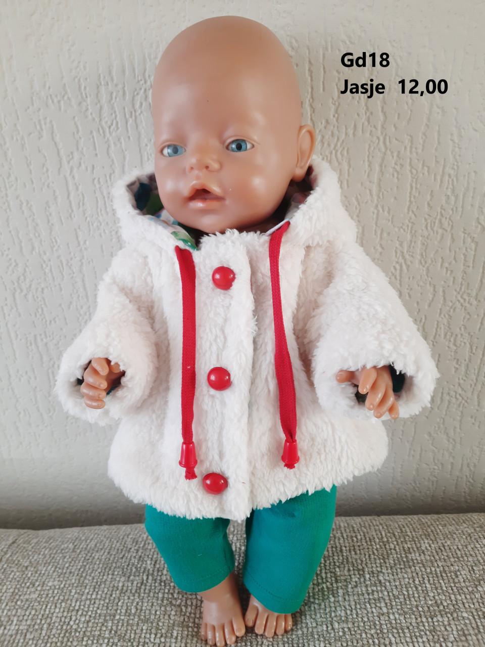 Poppenkleertjes baby born. Teddy jasje. Opbrengst KiKa.