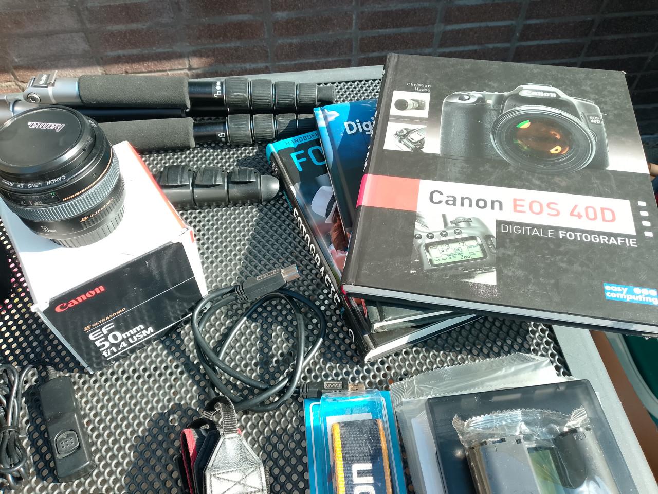 Te koop Canon 40d  zeer uitgebreid