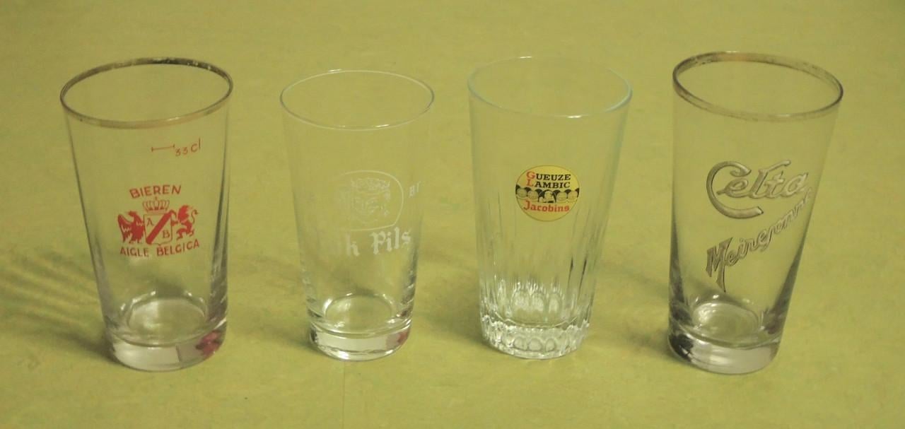 Bierglazen - 8 verschillende