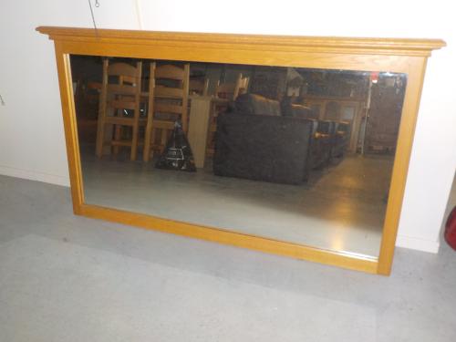 Mooie kwaliteit massief eiken spiegel 162 x 91 cm in vrijwel nieuw staat