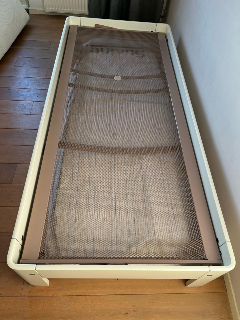 Bed Auping auronde 90x 210, soft white oak evt met matras