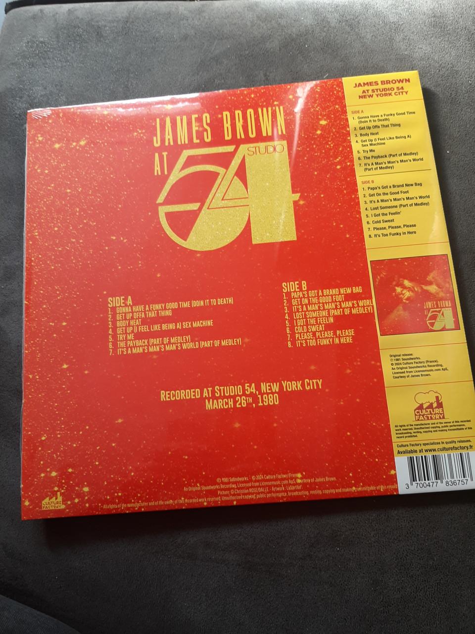 JAMES BROWN - AT STUDIO 54 ( rood vinyl )