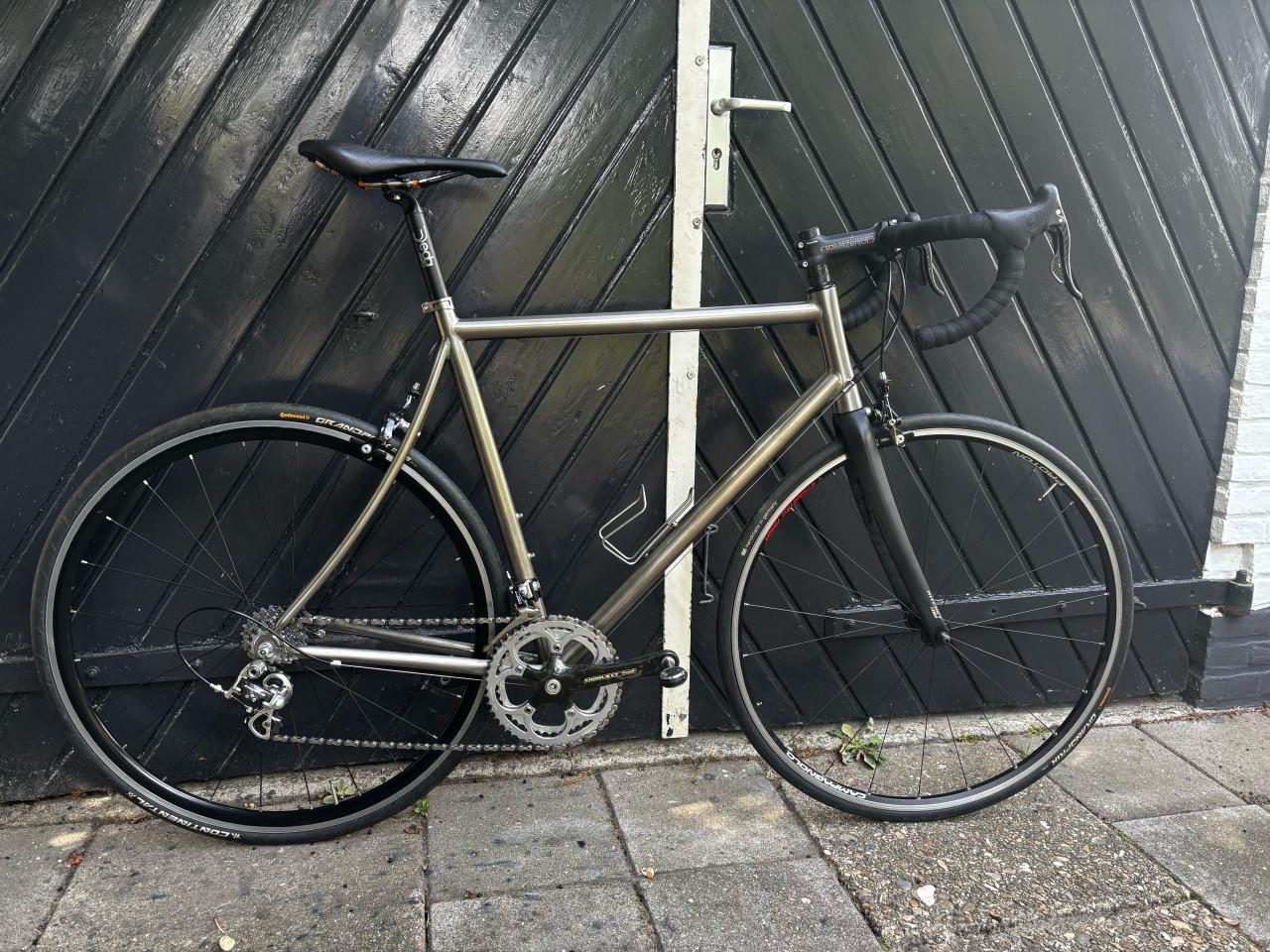 Titanium racefiets volledig Campagnolo