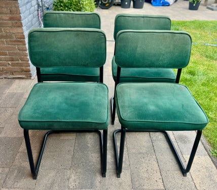 4 stuks industriële eetkamer stoelen