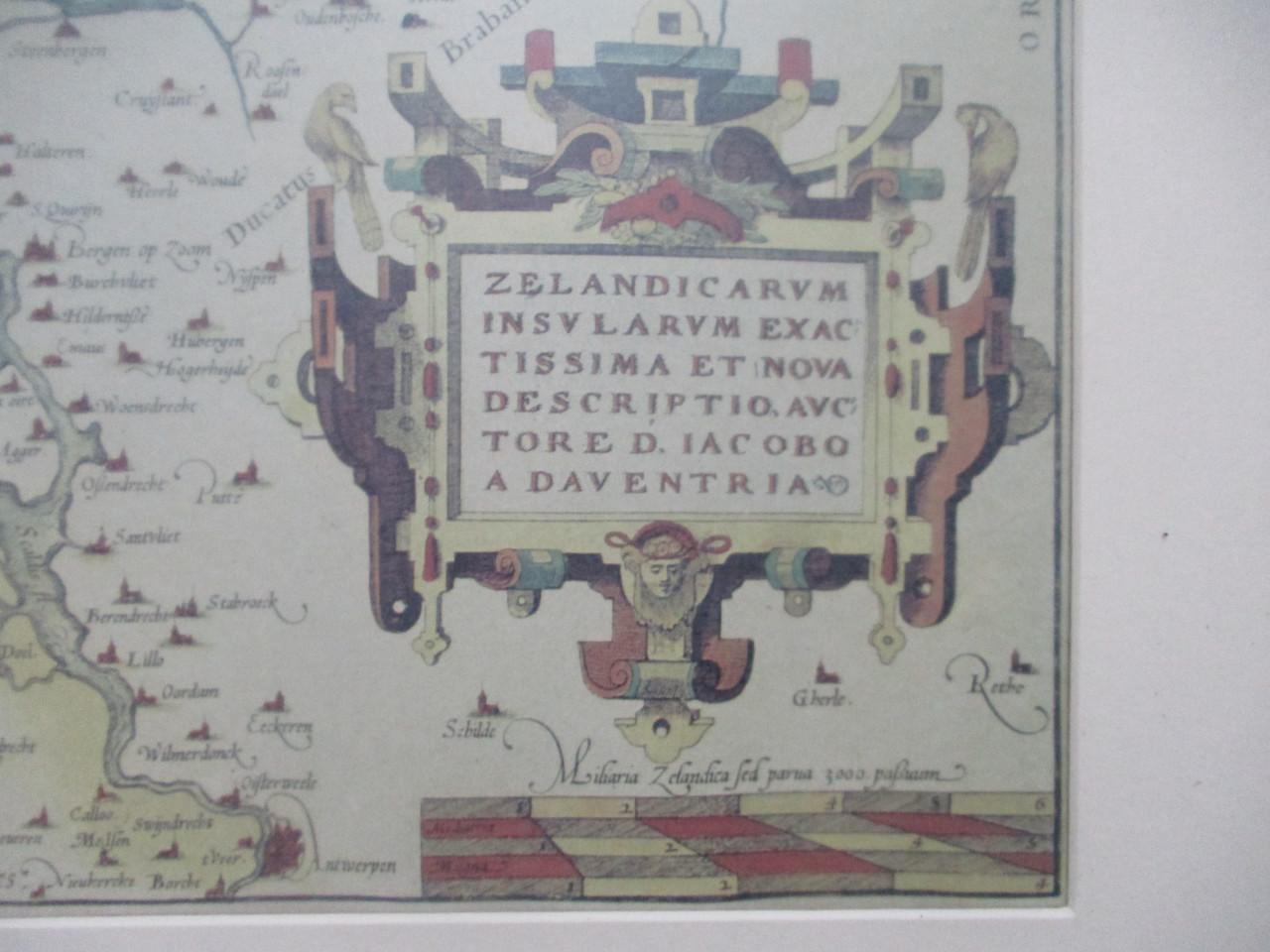 Lijst met afbeelding zeeland  61 br cm bij 48  h cm