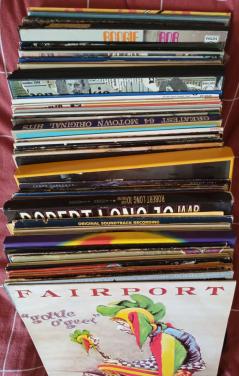 Partij 60 Lp's. Inclusief 6 boxen.