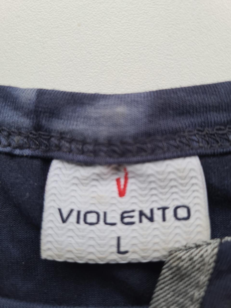 Violento tanktop met een blauwe tie-dy Maat L