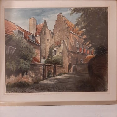SCHILDERIJ VAN DE KUIPERSPOORT TE MIDDELBURG
