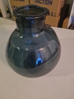Donkerblauw blauw vaas