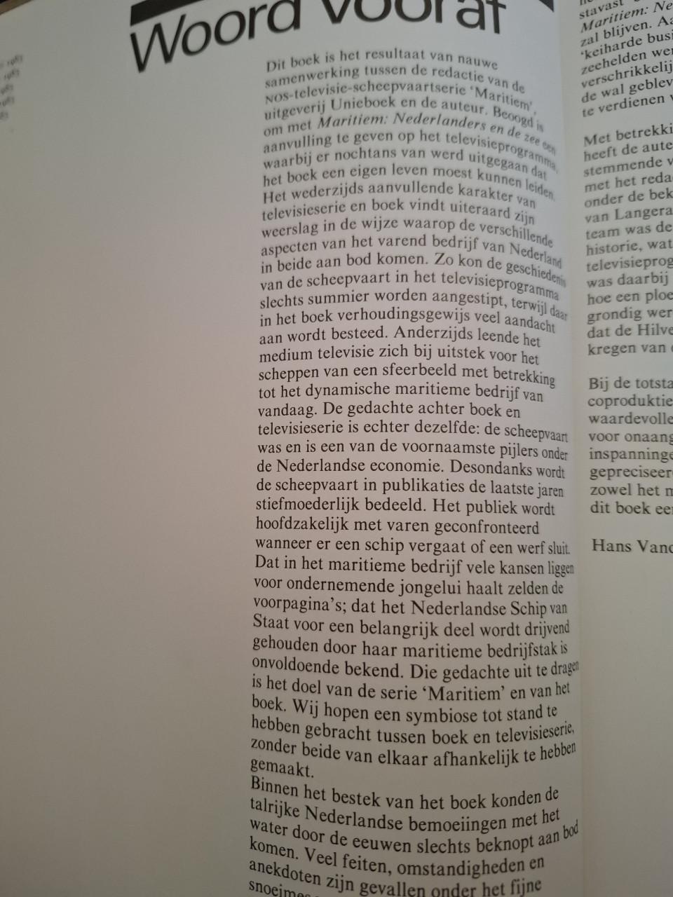 Maritiem - Nederlanders en de zee, door Hans Vandersmissen