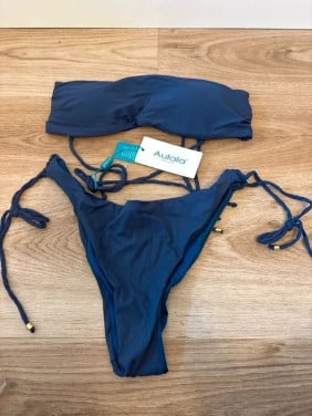 Aulala bikini set marineblauw dames maat L 40 nieuw