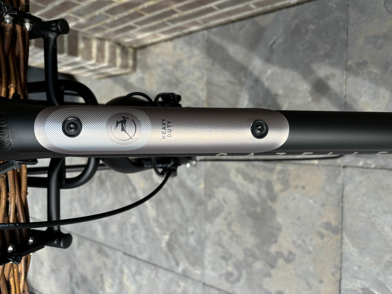 Gazelle Heavy Duty damesfiets framemaat 49 cm mat zwart