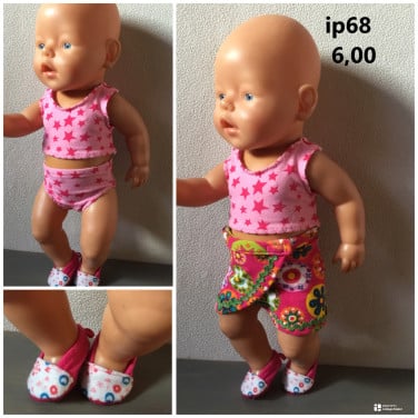 Baby born / babyborn set . Opbrengst KiKa. Poppenkleertjes.