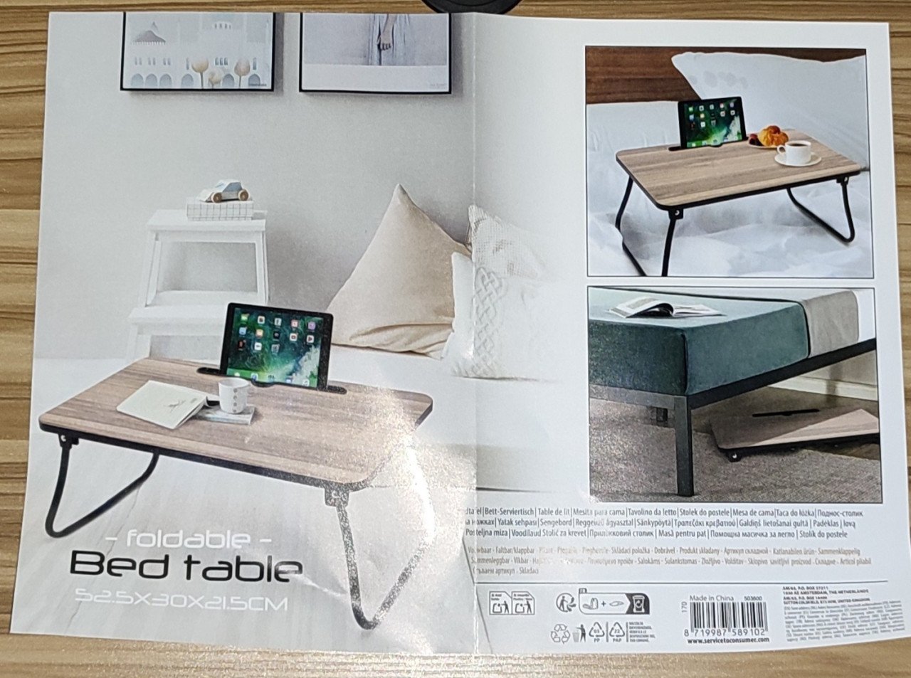 Bedtafel / Ontbijttafel / Laptoptafel - zoals nieuw