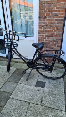 Dames fiets 28inch-met voordrager-traprem achter-