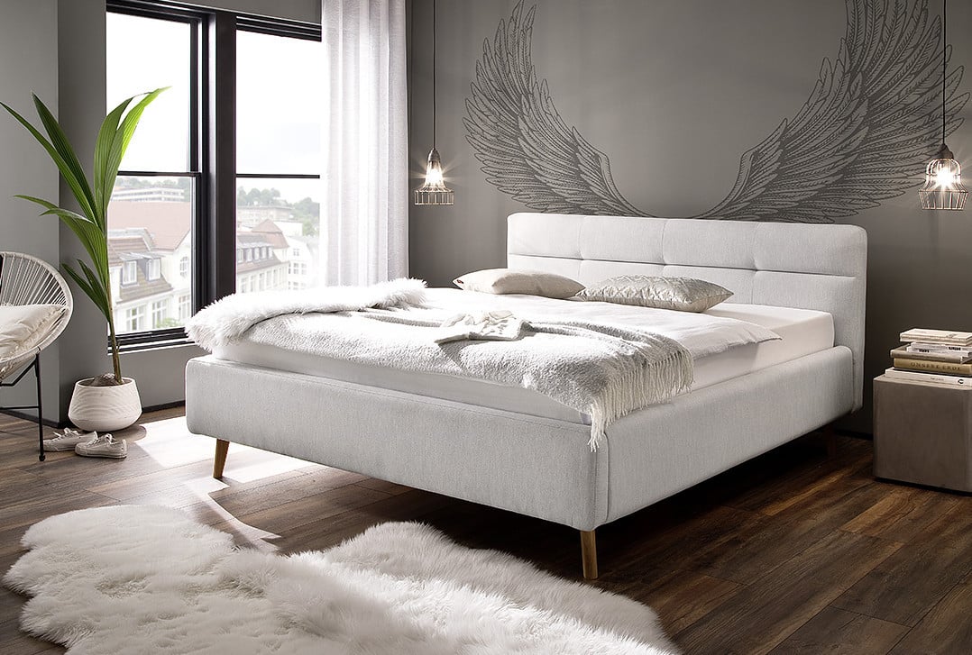 Design bed Claudia 160 of 180 x 200 cm met opbergruimte