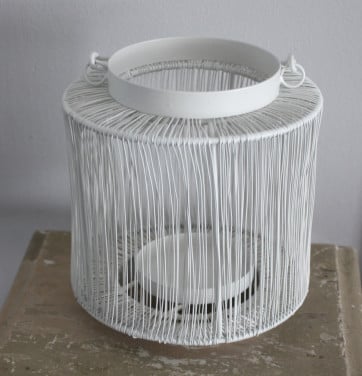 Metalen theelicht houder