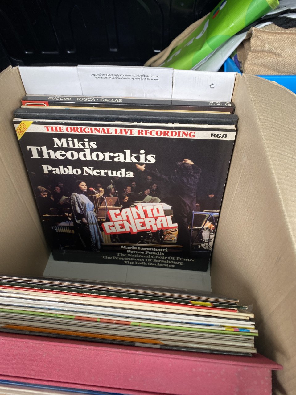 Klassieke muziek + zangers : M. Callas, E. Piaf, J. Brel e.d. LP’s
