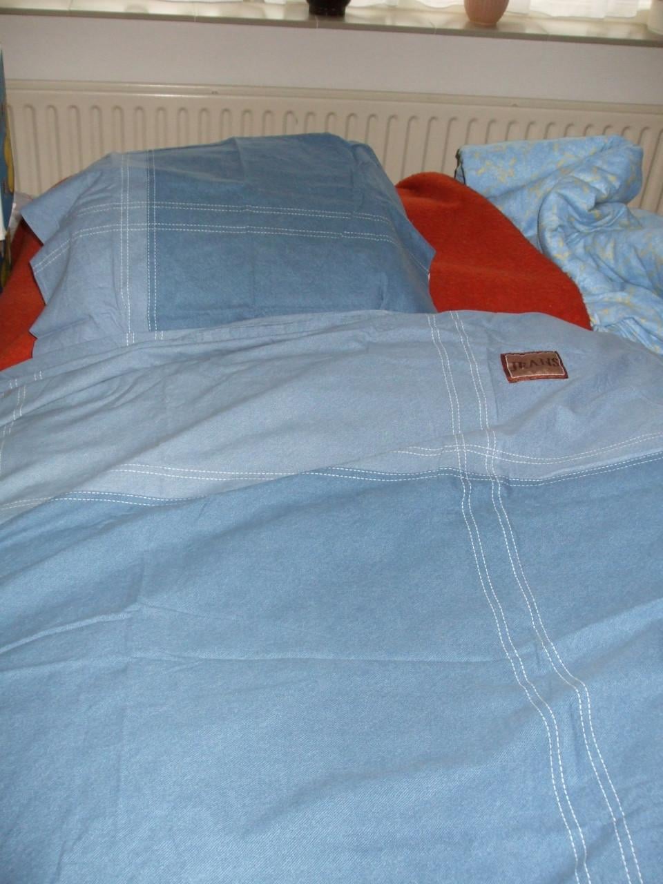 Te koop lakenset "Denim".(z.g.a.n.).