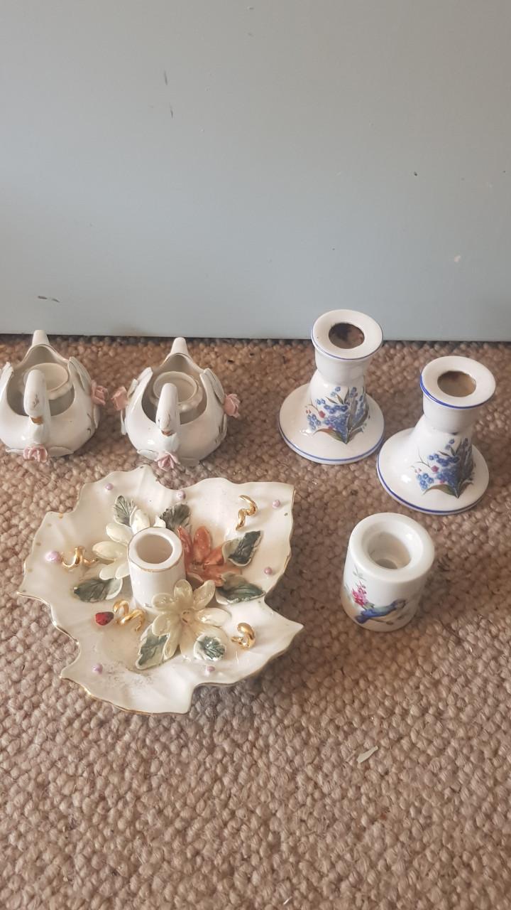 Porseleinen kandelaars