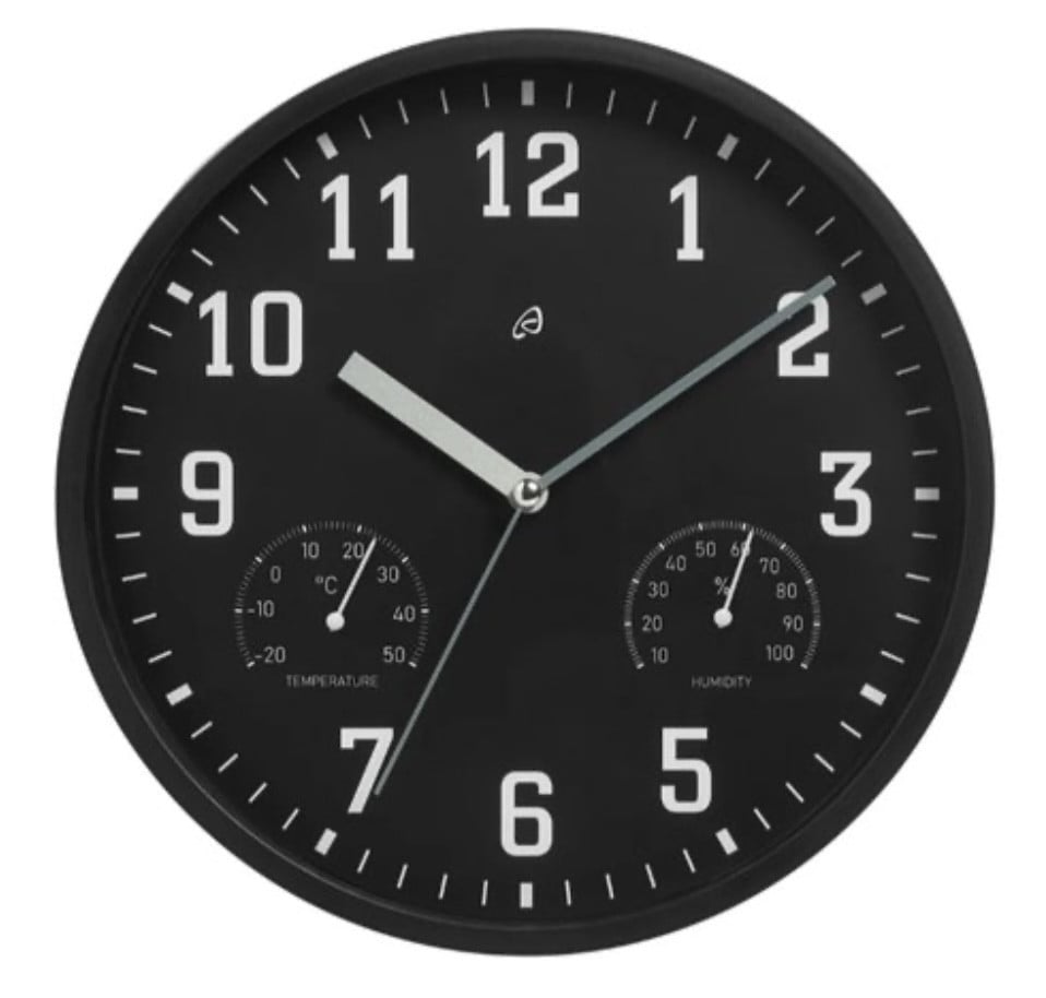 2 nieuwe wandklokken met thermo- en hygrometer