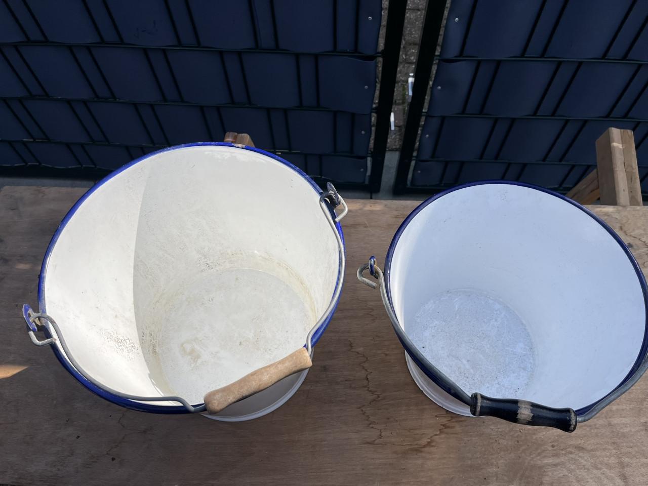 2 Emmers Emaille Wit