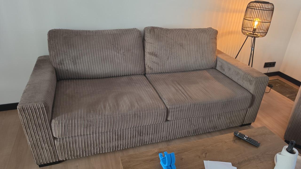 Couch + armchair + coffee table + tv table