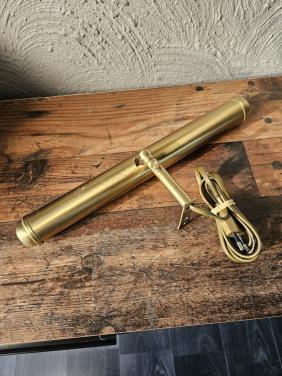 Vintage werkende messing schilderij of pianolamp - Art Deco stijl