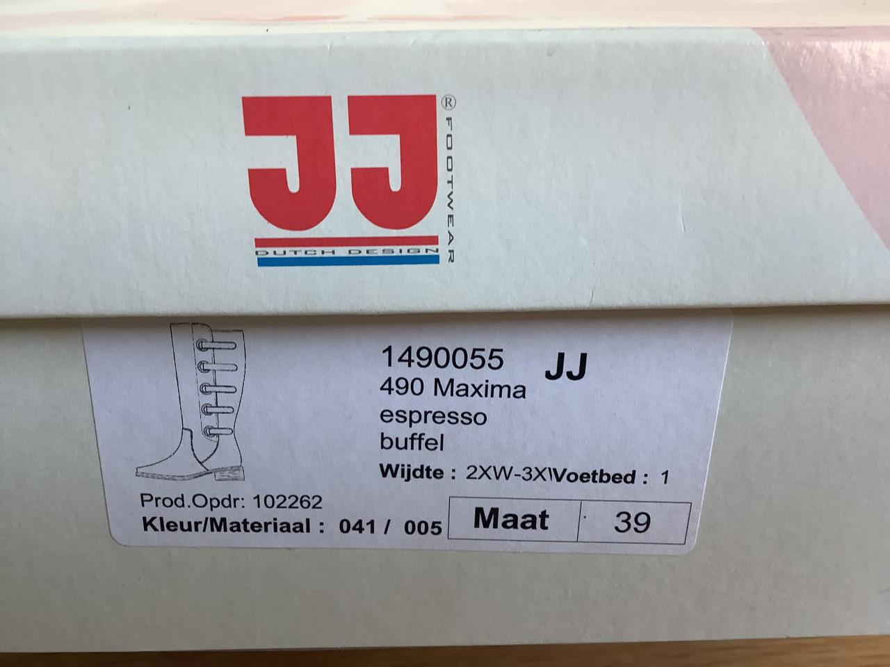 JJ laarzen m 39 – extra breed (2xW / 3x) buffelleer  los voetbed