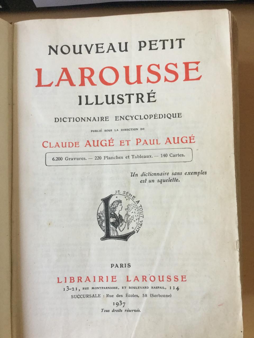 Larousse	Nouveau Petit larousse illustré 1937