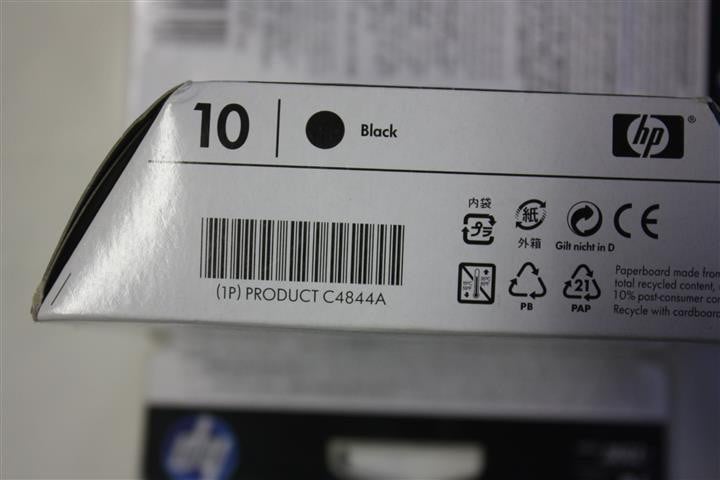 Voor onze HP 2800 inkjet printer zoeken we cartridges: HP 10 zwart C4844A H