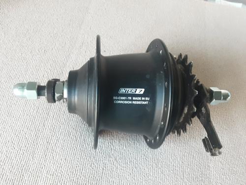 Shimano Nexus 7 speed naaf, velgrem / rollerbrake rem
