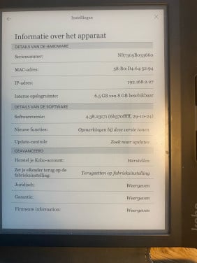 E-reader Kobo Libra H2O
