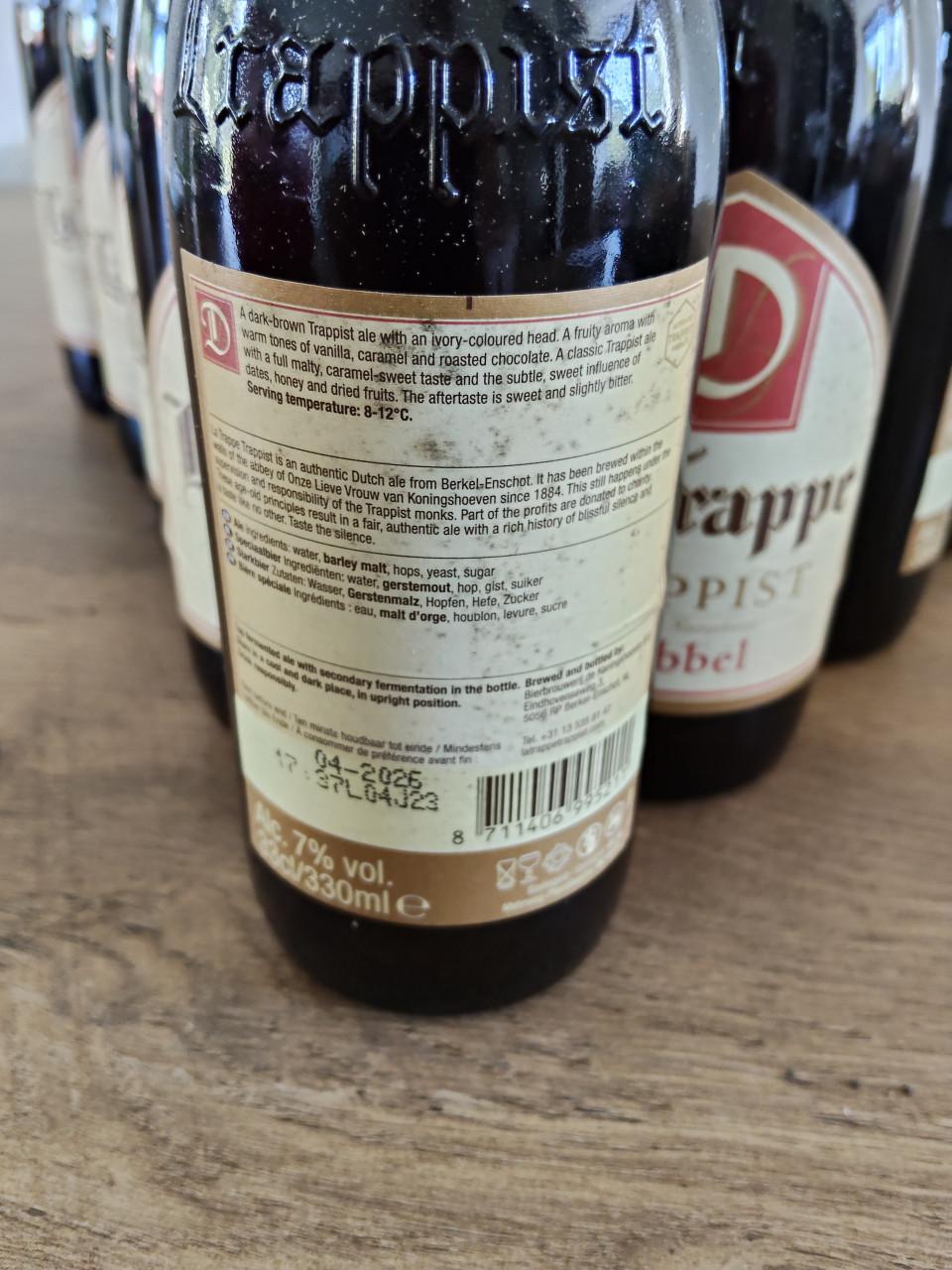 15 flesjes La Trappe Dubbel trappist speciaalbier