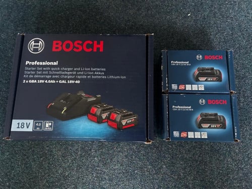 Starterset accu bosch 4 accu s 2 x 4.0 ah 2x 2.0 ah