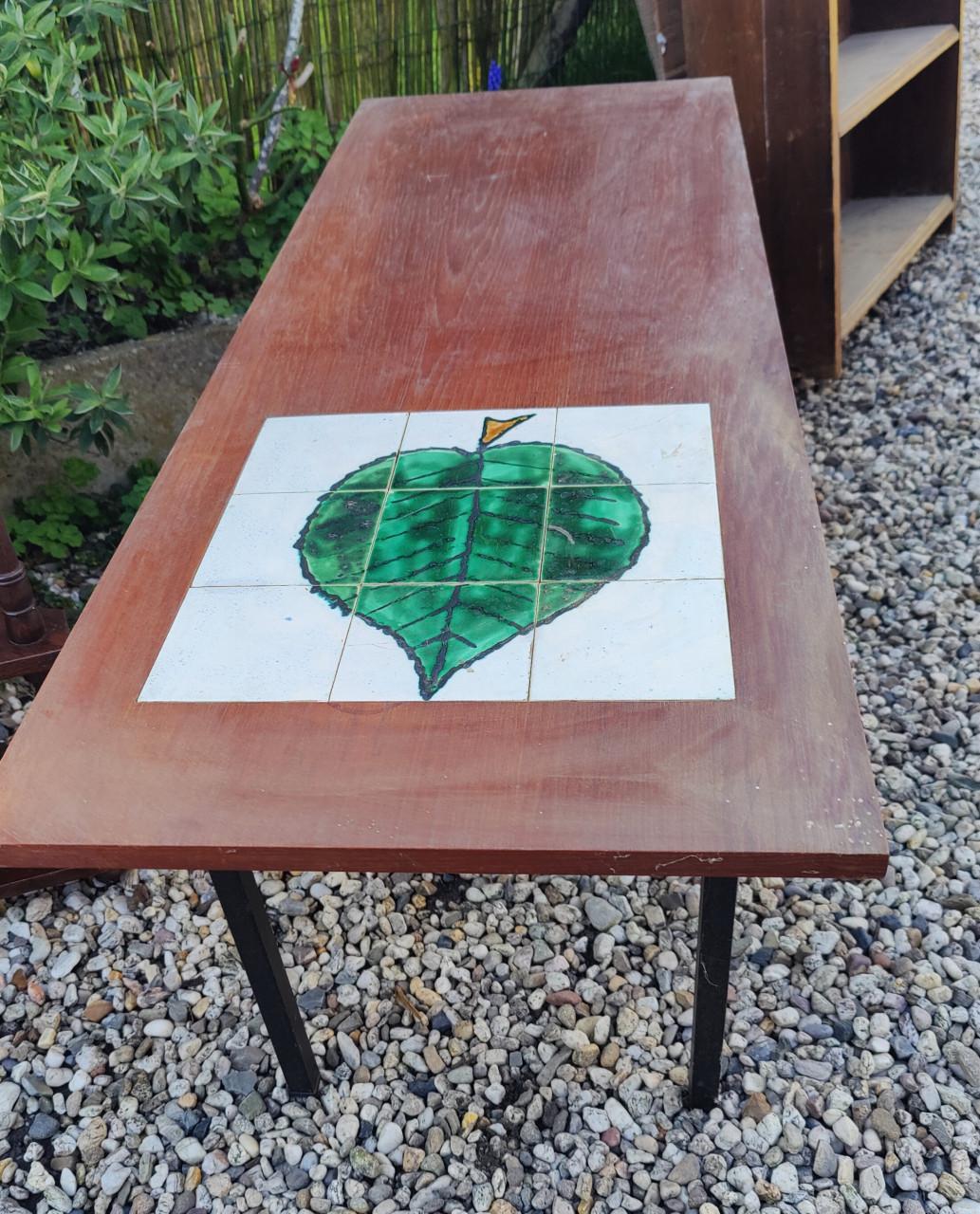 Salontafel met tegeltableau, jaren 60