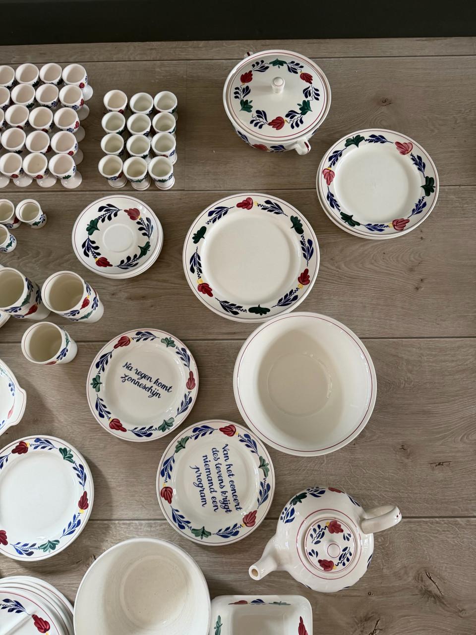 Boch boerenbont servies