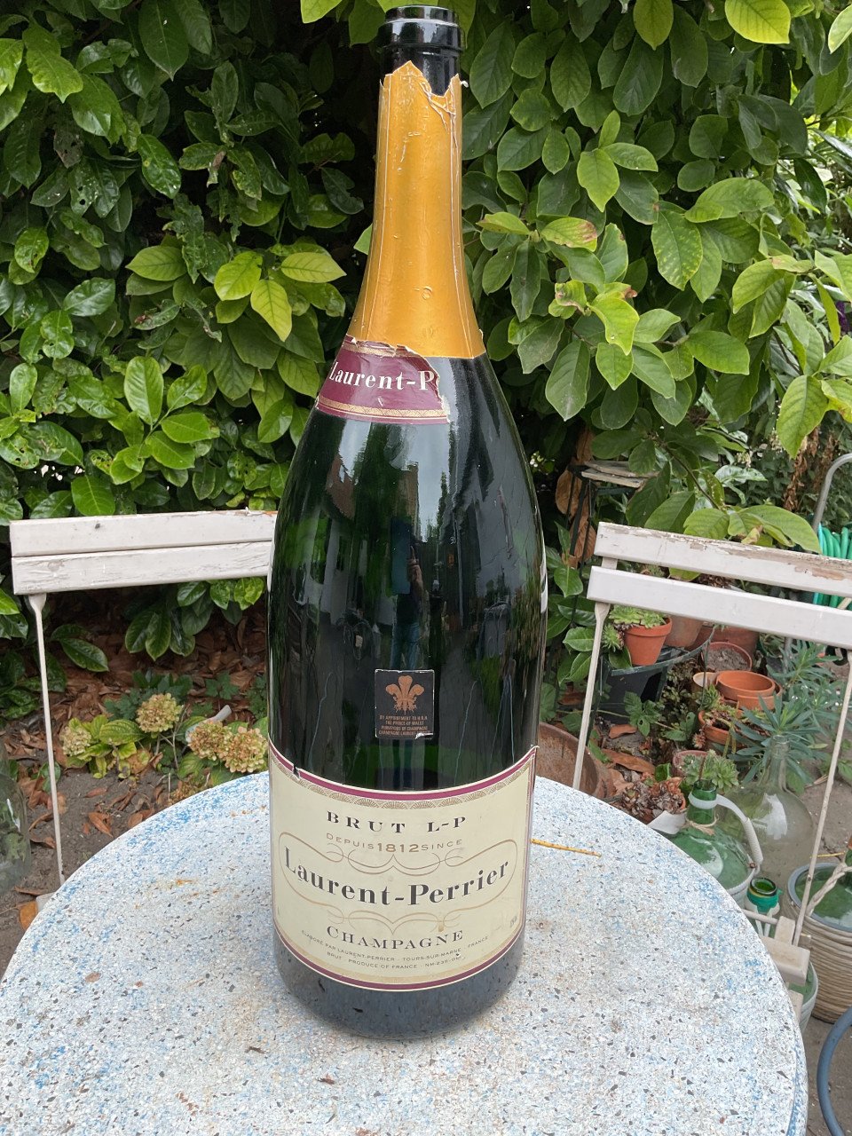 Mega fles Laurent Perrier Champagne 9 ltr.