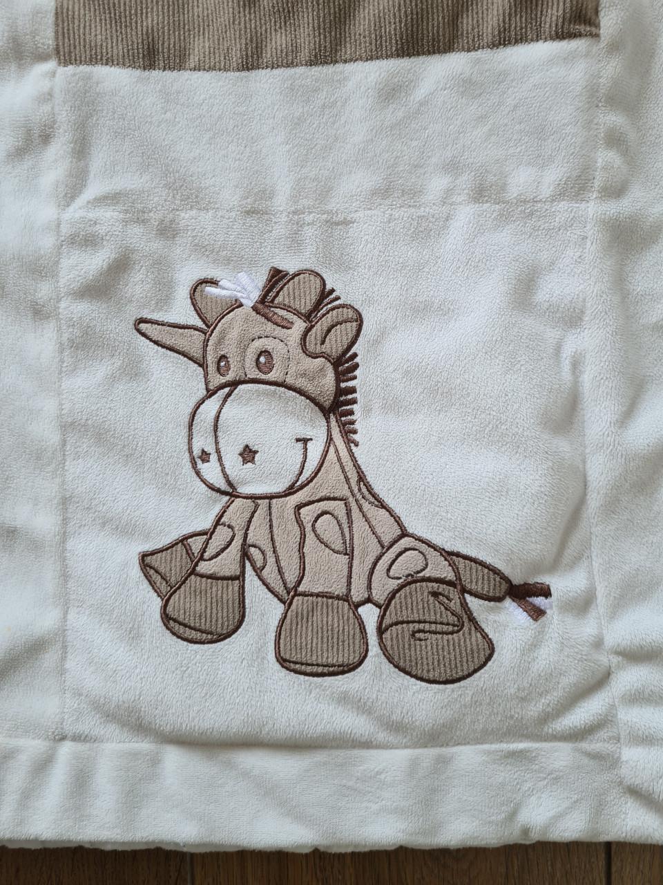Tiamo wit,ecru en beige boxkleed 96 X 80 cm