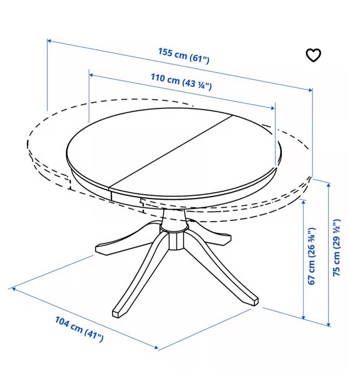 Uitschuifbare eettafel wit