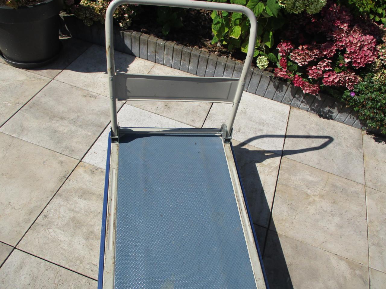 Zgan Overtoom plateauwagen tot 300 kg met massieve wielen met kogellagers