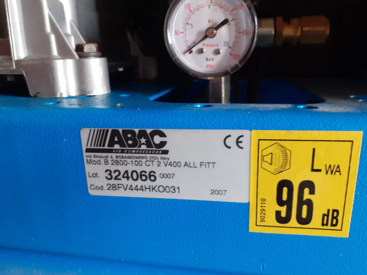 Compressor 200lt, 2 pk