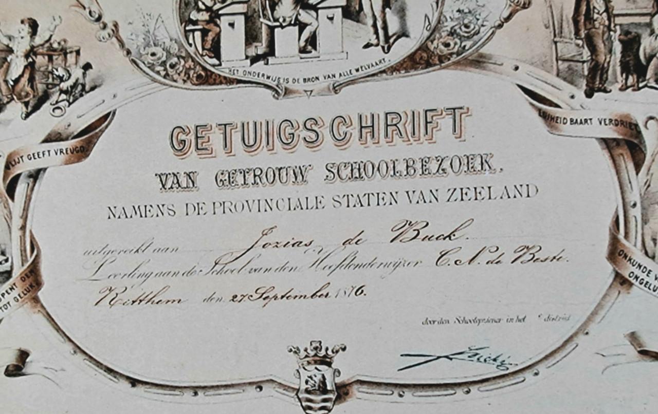 Getuigschrift schoolbezoek