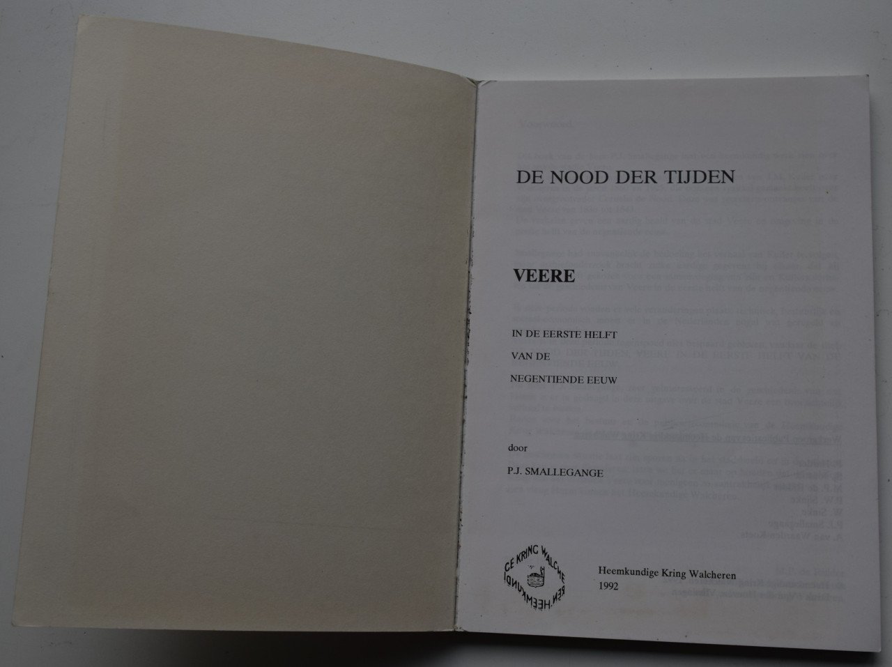 De Nood der Tijden – Veere in de eerste helft van de 19e eeuw.