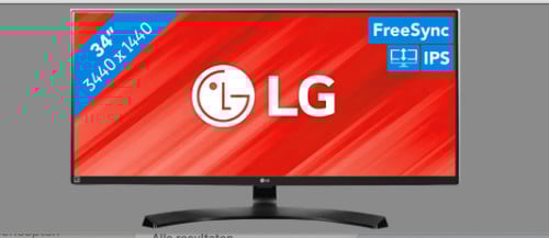 Ultrawide monitor 34 inch LG 34UB88-B